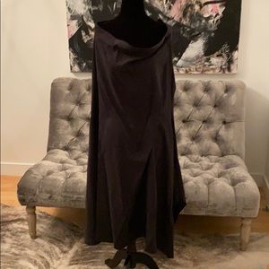 Moyuru O/S asymmetrical sleeveless grey dress